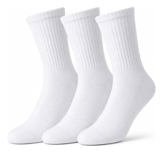 3er-Set weisse Socken